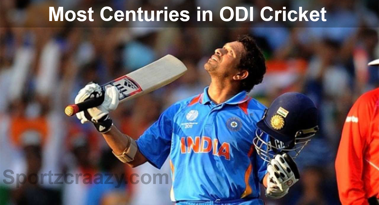 Players Who Scored Most Centuries in ODI Cricket Matches