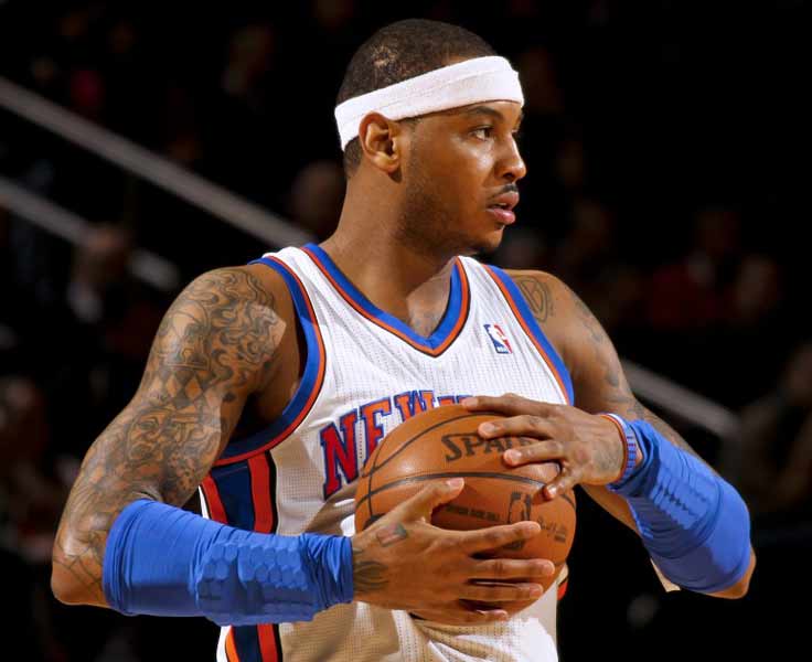 carmelo anthony tattoos