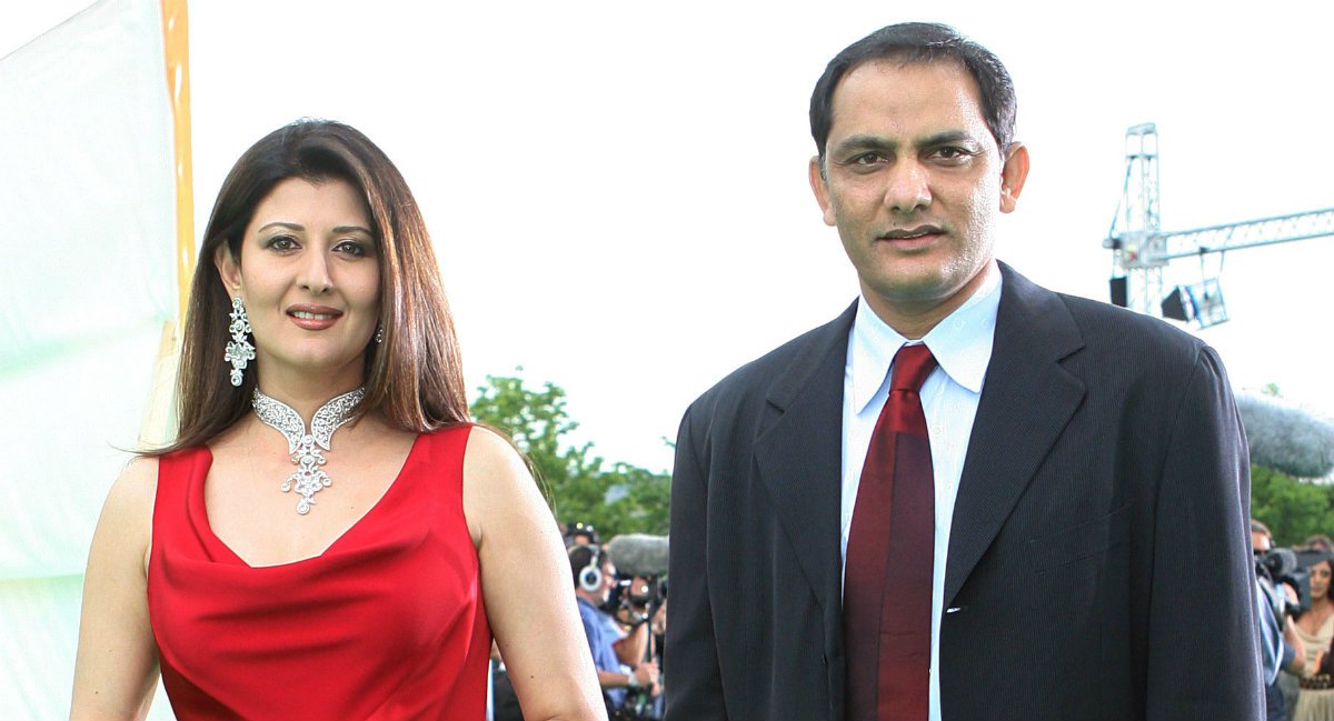 Mohammad Azharuddin and Sangeeta Bijlani