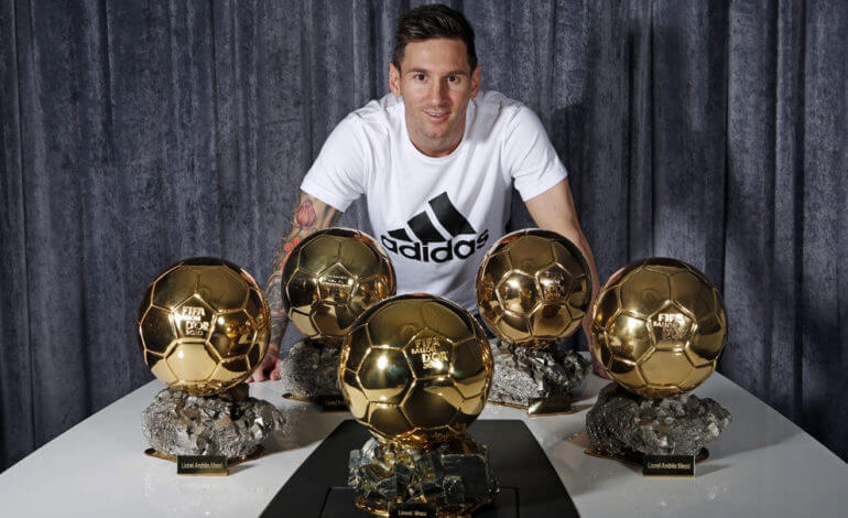 Lionel Messi Ballon d'Ors sportz craazy