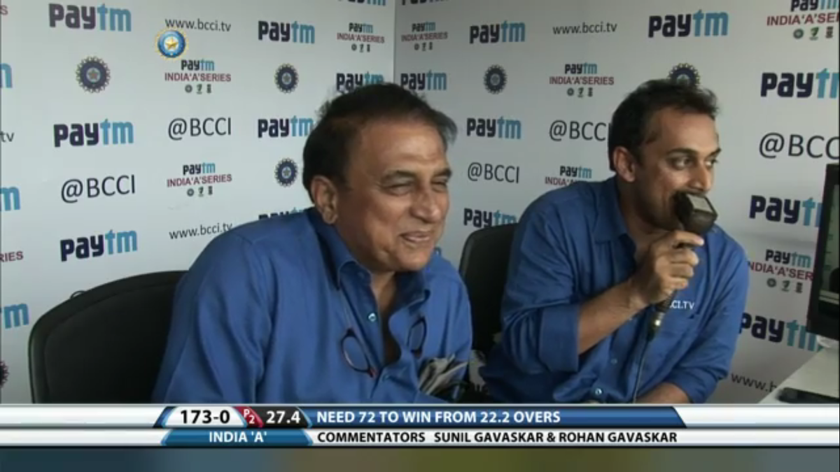 Sunil Gavaskar Commentry