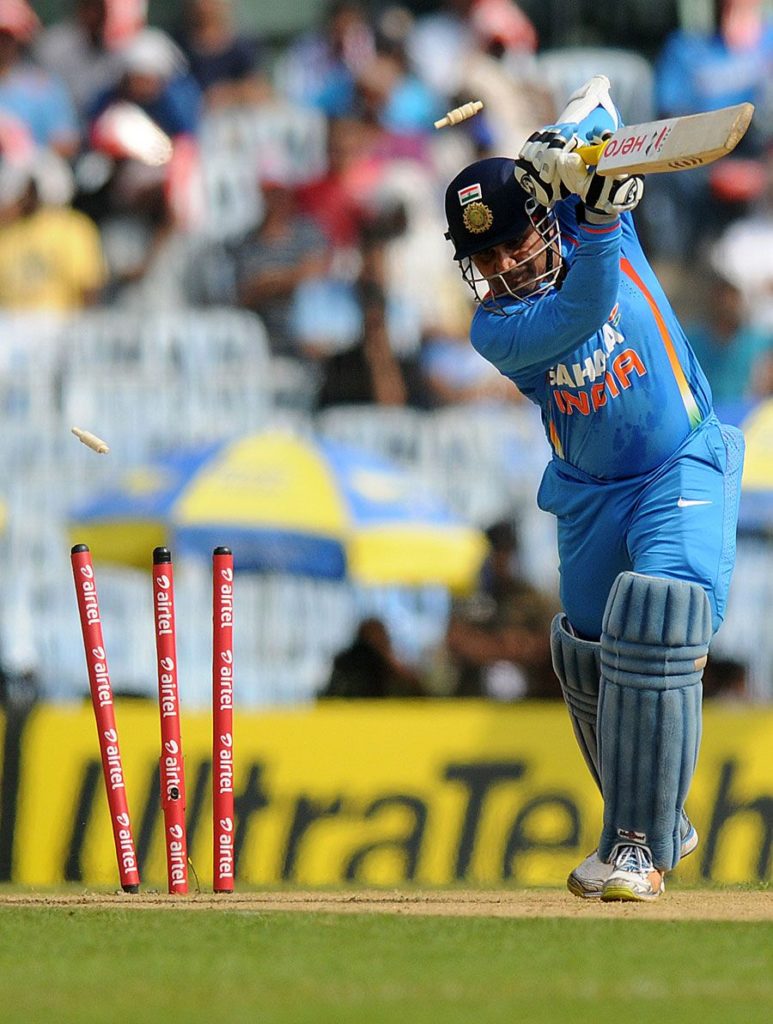 Virender Sehwag Bowled
