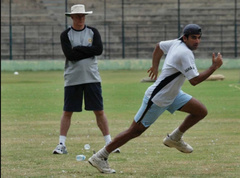 Zaheer Khan with Greg Chappel