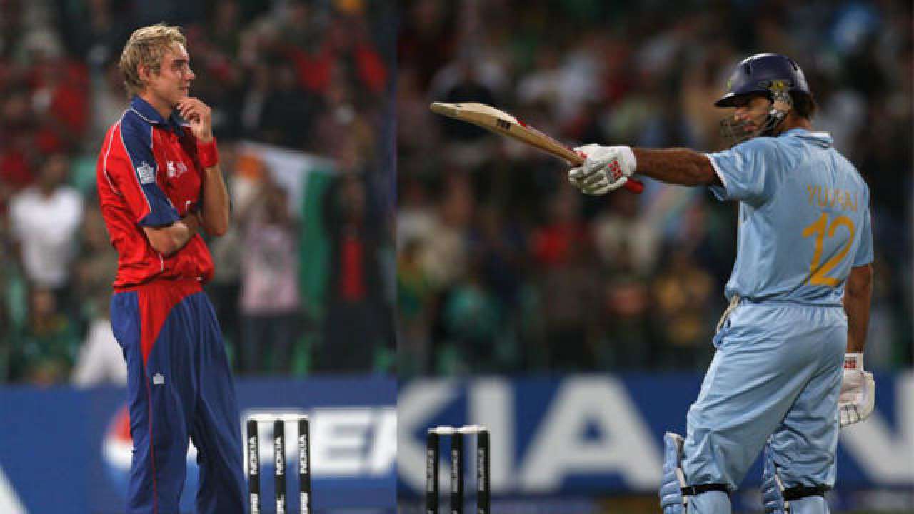 Six Sixes in an over to Stuart Broad