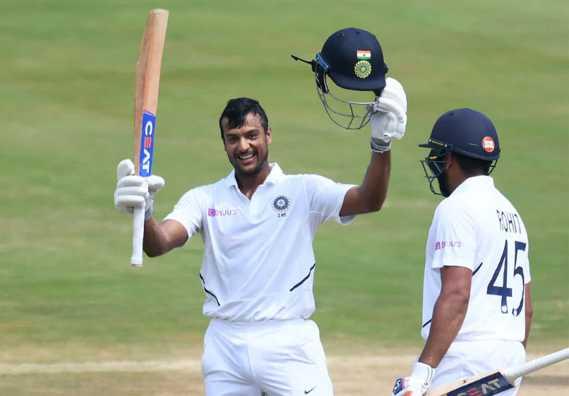 Mayank Agarwal Hits Maiden test Double-hundred, sets a new record in tests