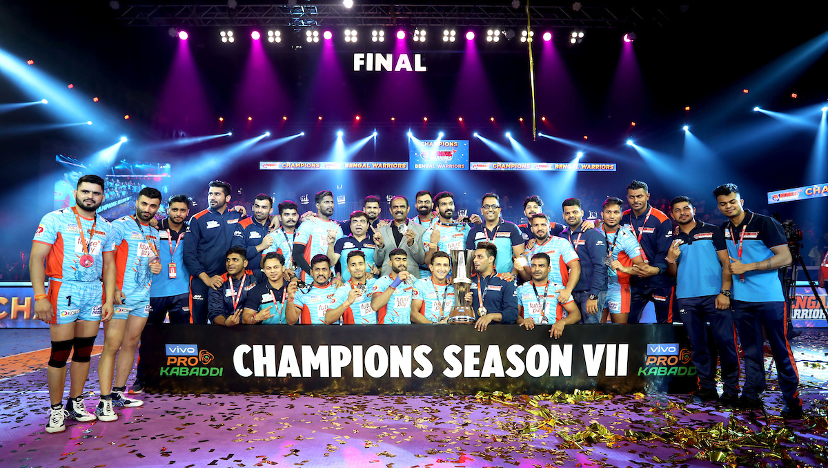 Clinical Bengal Warriors clinch VIVO Pro Kabaddi League Season 7 title for the first time