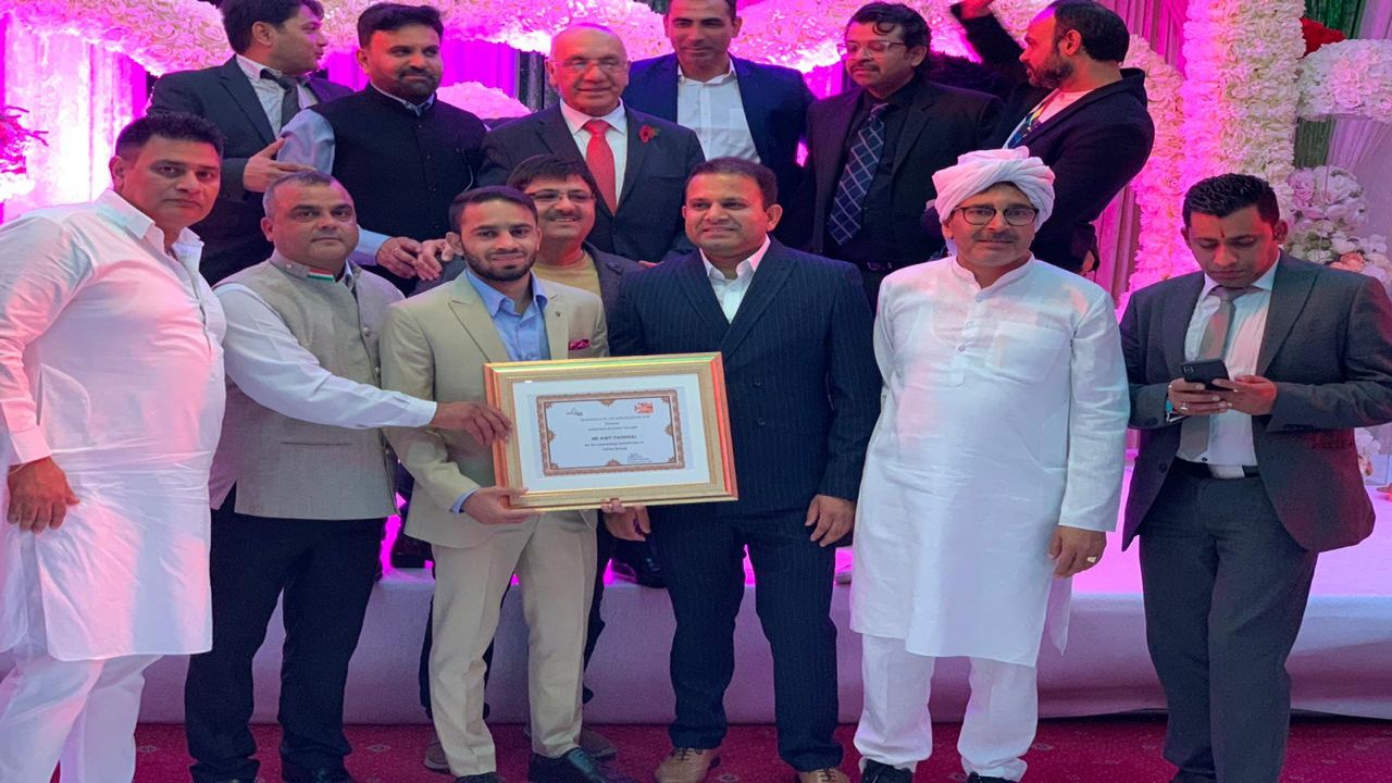 Boxer Amit Panghal Conferred ‘Haryana Gaurav” Award In UK