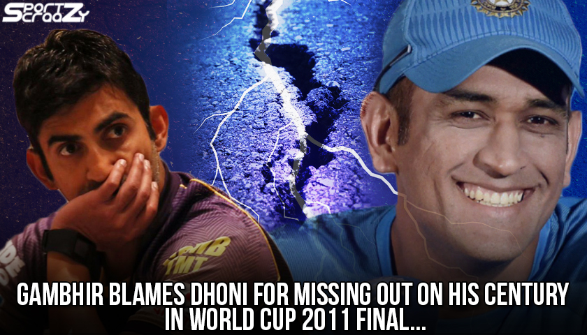 Gambhir Reveals How Dhoni’s Reminder Led To His Dismissal In 2011 World Cup Final