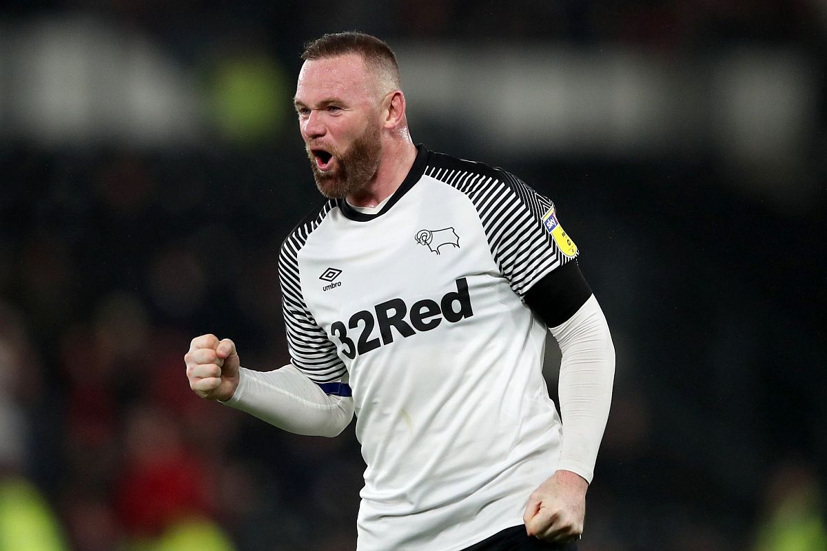 Watch: Wayne Rooney impress on his debut for Derby