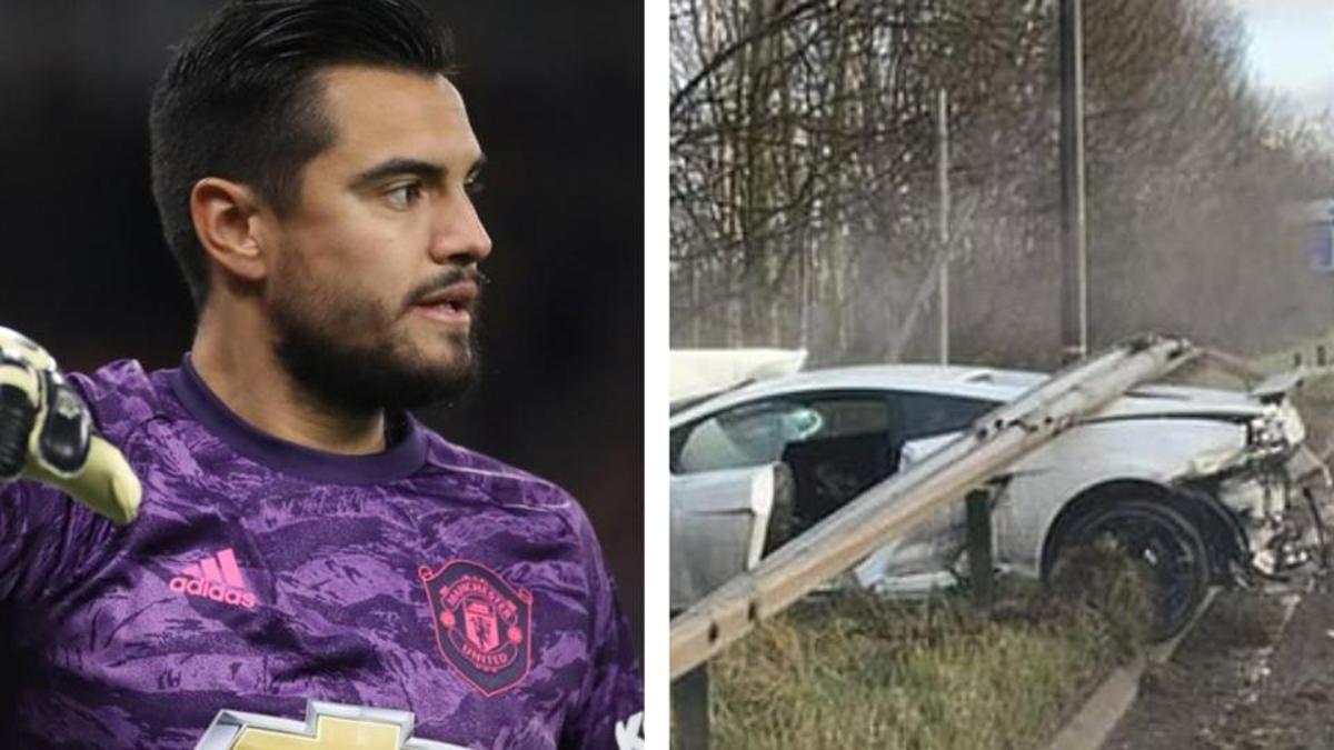Sergio Romero goes unharmed in the car crash