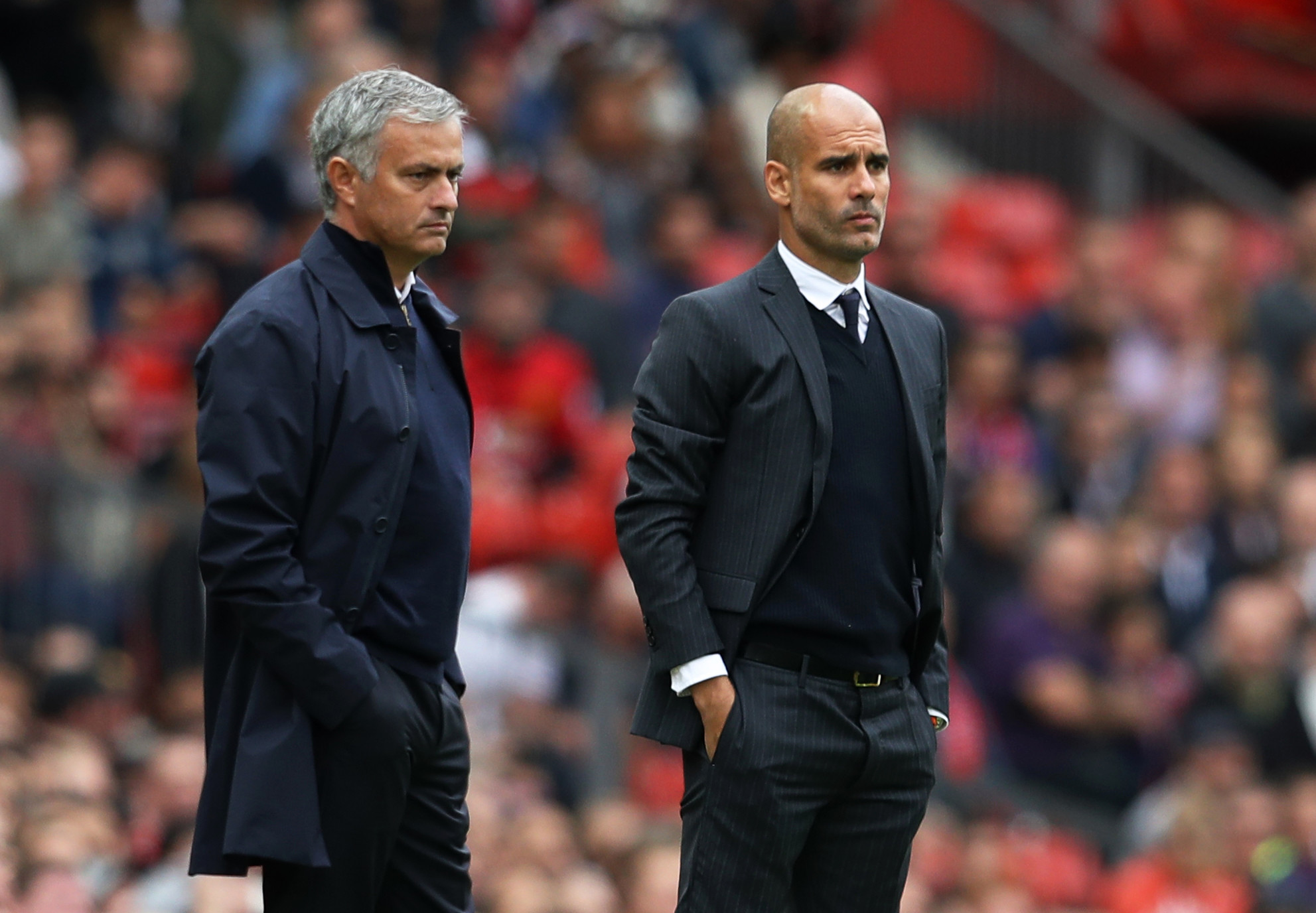 jose mourihno and pep guardiola