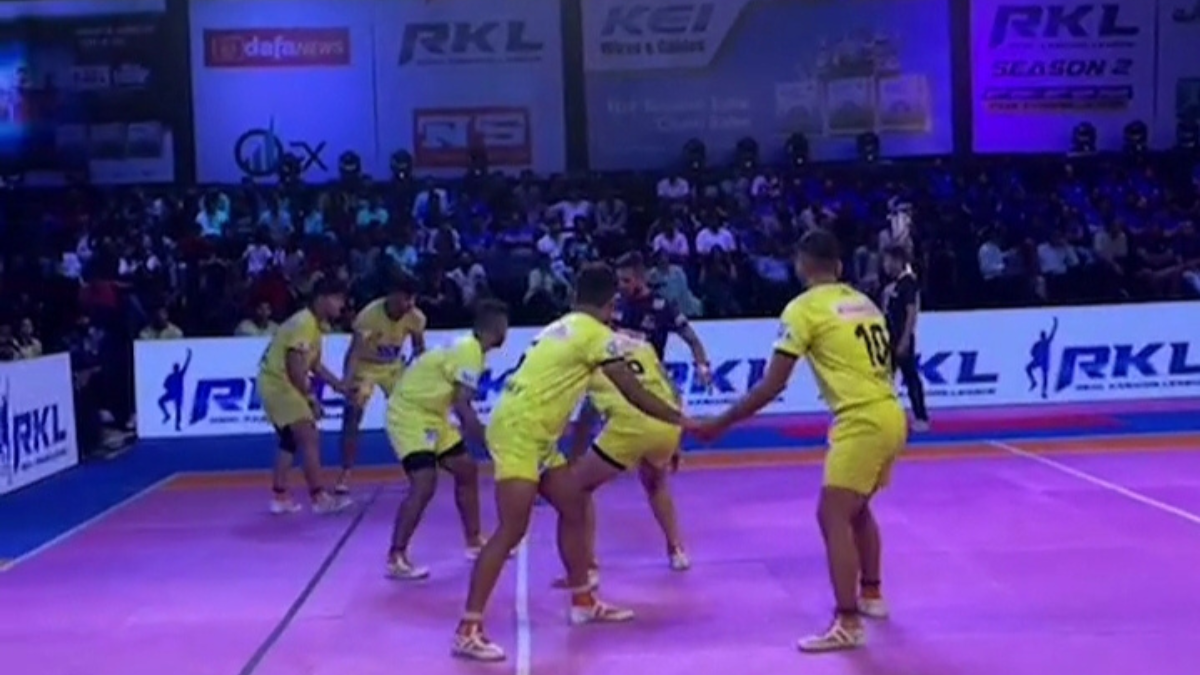 One of the best matches of Real Kabaddi League season 2 : Mewar Monks Vs. Bikana Riders