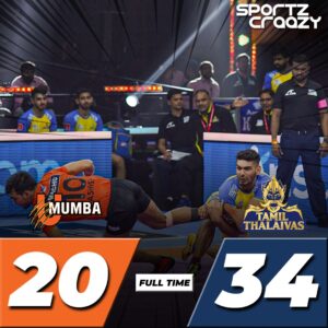 Pro Kabaddi League season 9 Matchday 40 live updates and results