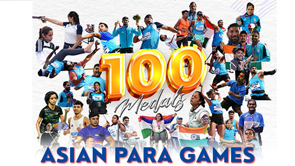 Indian Para-Athletes Shine with Historic 100-Medal Milestone at Asian Para Games