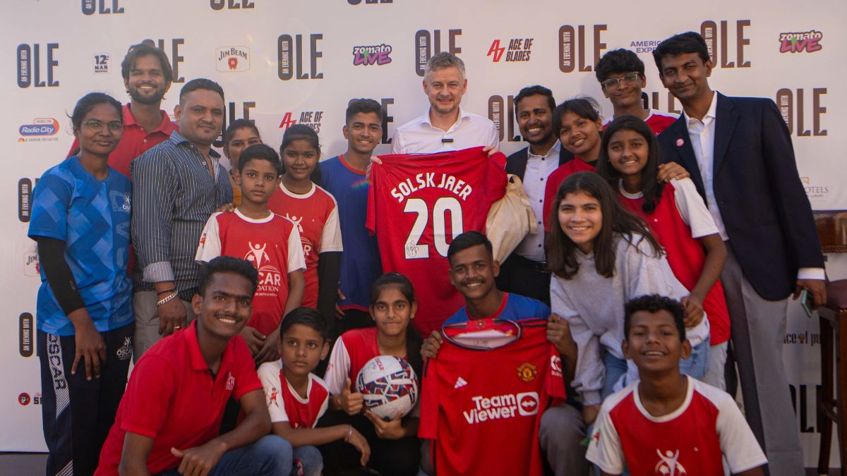 ‘Always play with a smile on your face’, Ole Gunnar Solskjaer advises football enthusiasts of OSCAR Foundation in Mumbai