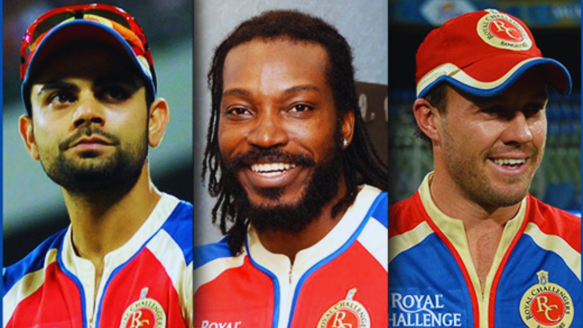 Rohit Sharma, Chris Gayle, Virat Kohli, Keiron Pollard