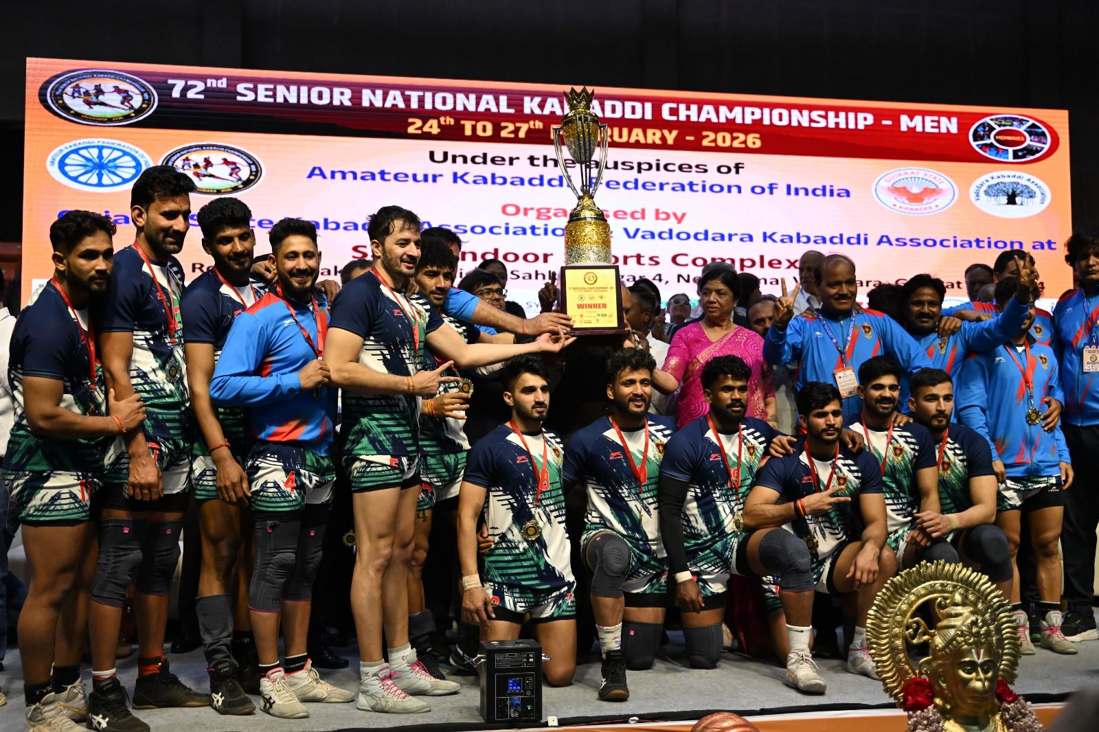 Indian Railways crowned 72nd Senior Men’s National Kabaddi Champions after beating Maharashtra by 18 points