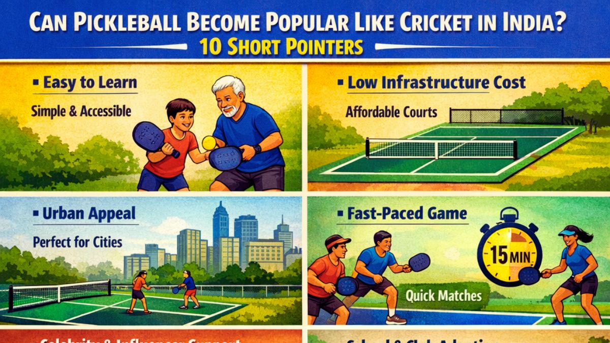 10 Reasons How Pickleball As Sport Could Become Equally Popular Like Cricket in Years to Come?