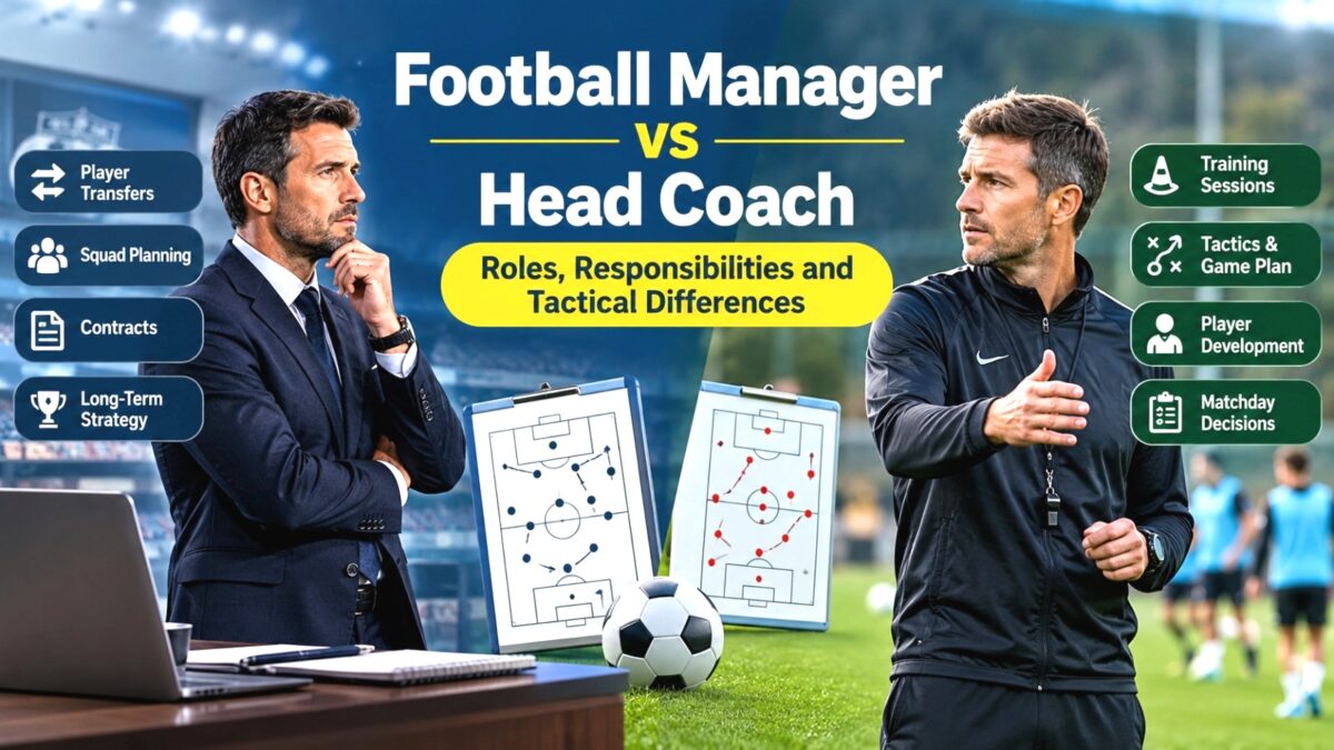Football Manager vs Head Coach: Roles, Responsibilities and Tactical Differences